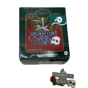 Carlton Cards 1986 The‎ Phantom of the Opera Logo Mask + Single Rose Orna…